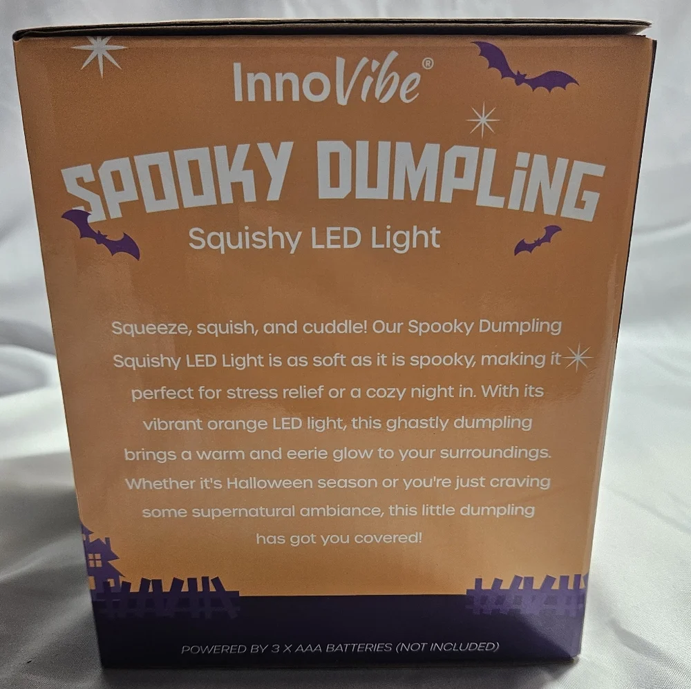 Squishy Spooky Dumpling Color Changing Light NWT